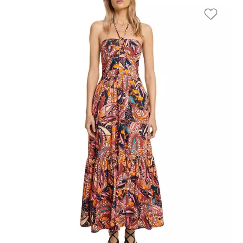A.L.C. Adelle Tiered Halter Dress $600 Size 10
